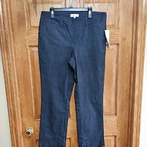 Margaret M Navy Straight Leg Pants